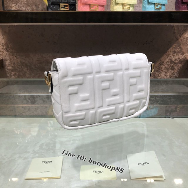 FENDI精品女包 芬迪BAGUETTE羊皮手袋 Fendi 0191s迷你肩背斜挎包 fdzg2522